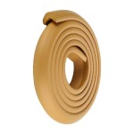 Corners protection strip, length 2 m, tables, baby's room, light brown ( tree ) color, 2.0 cm